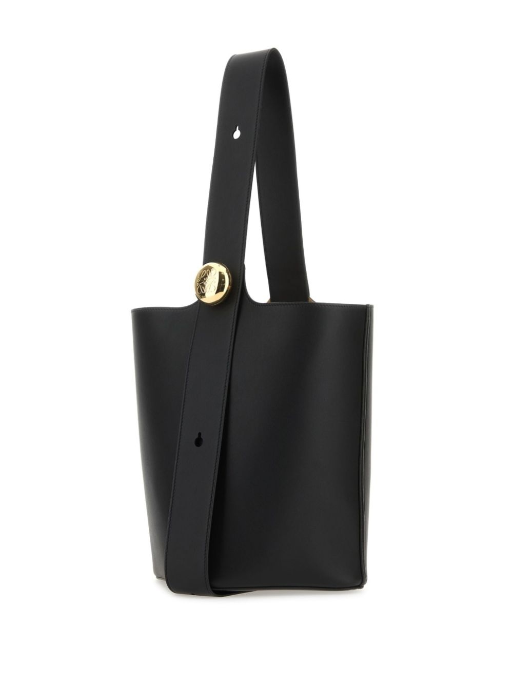 medium leather bucket bag - 3