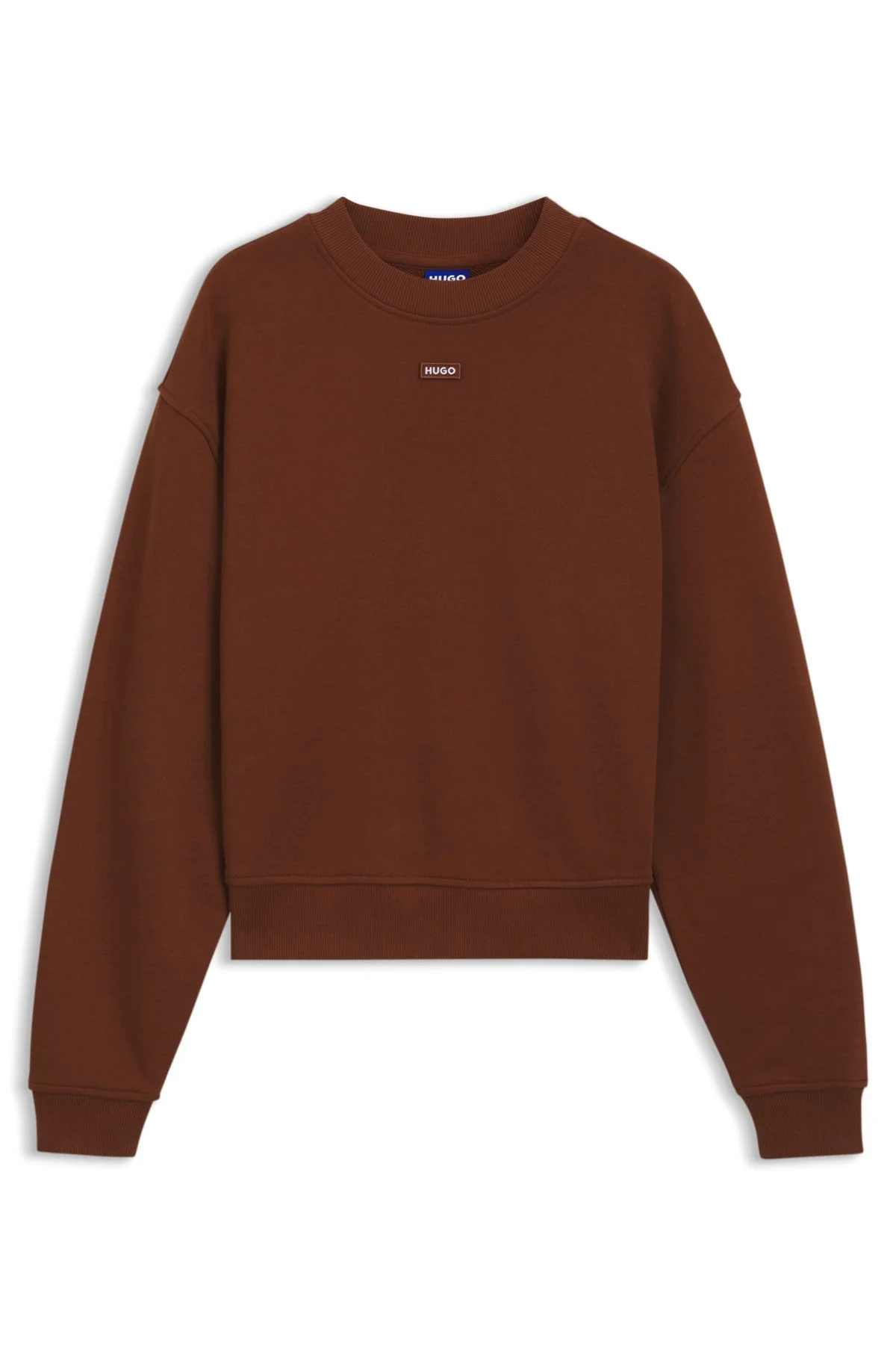 COTTON-TERRY SWEATSHIRT WITH LOGO BADGE - 1