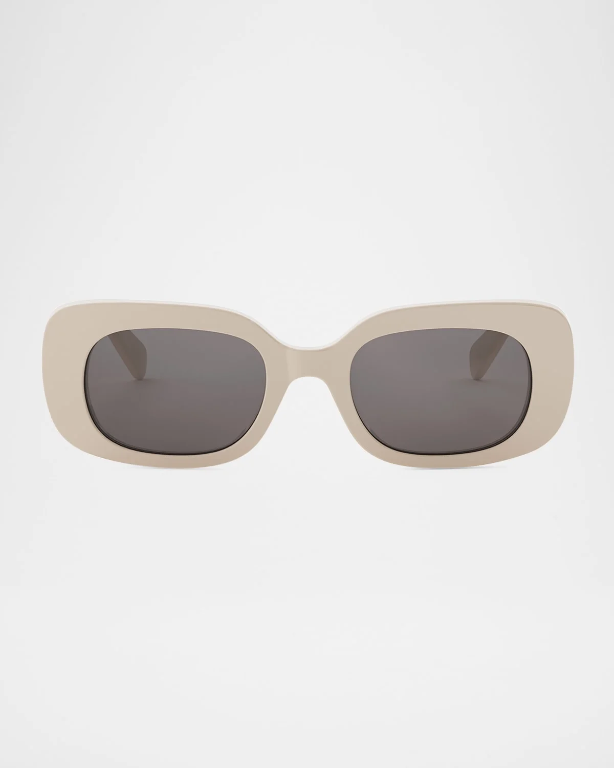 Bold 3 Dots Acetate Rectangle Sunglasses - 1