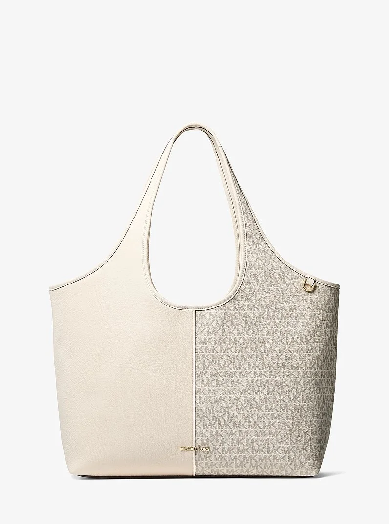 Henly Large Signature Logo and Textured Tote Bag - 1