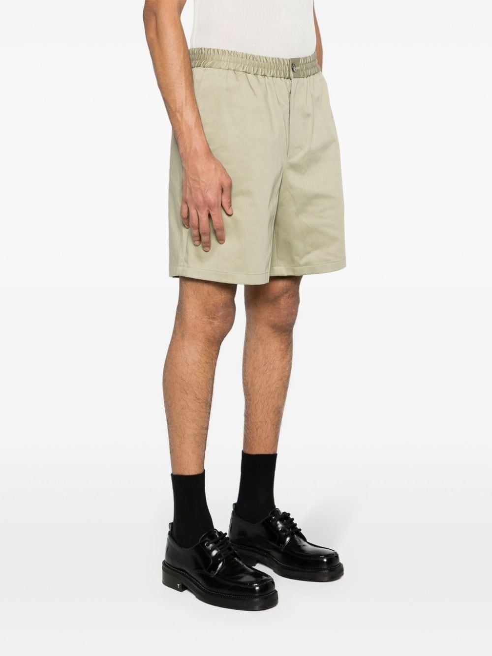 elasticated-waistband chino shorts - 3