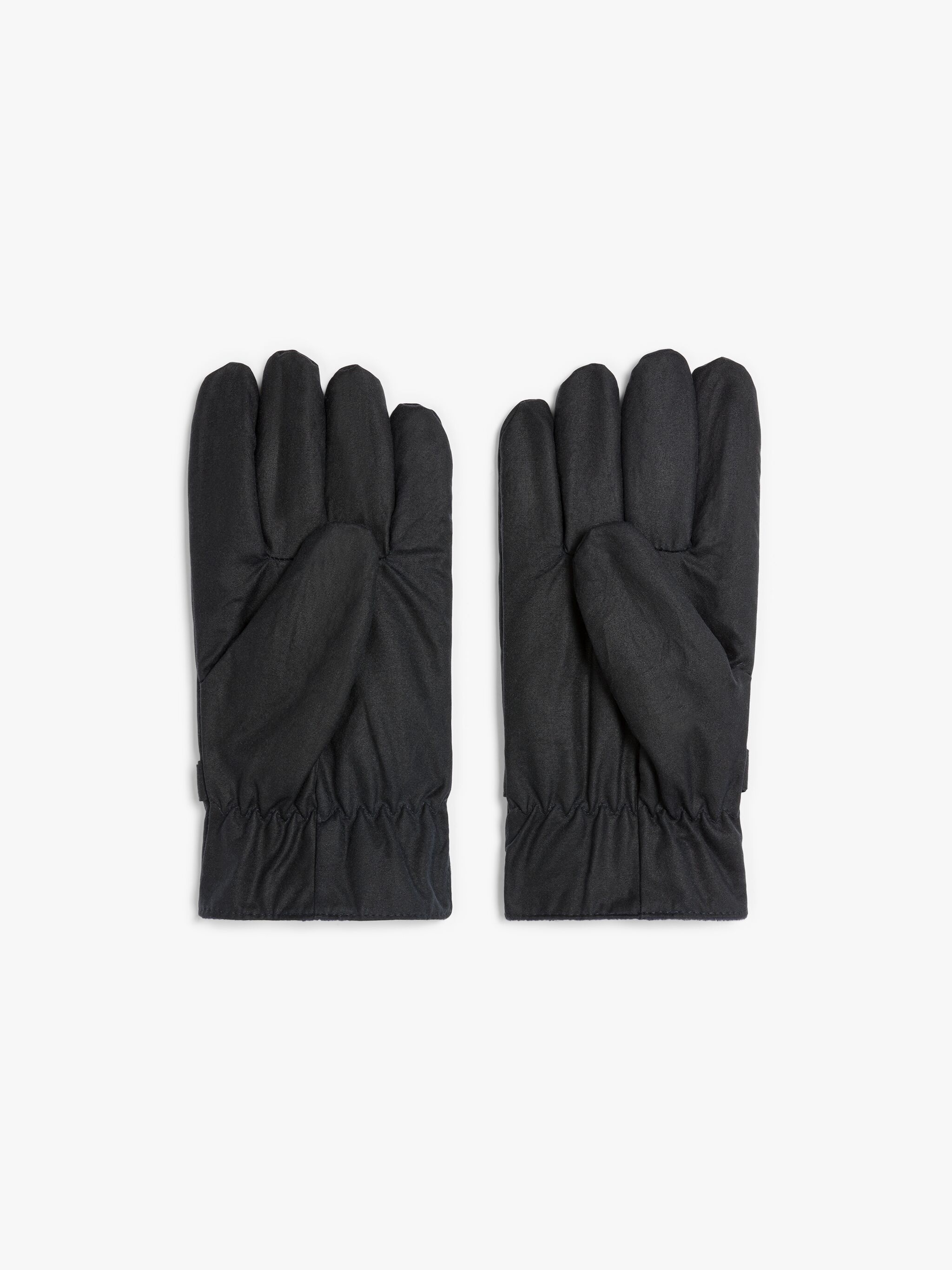 NAVY WAXED COTTON GLOVES - 3