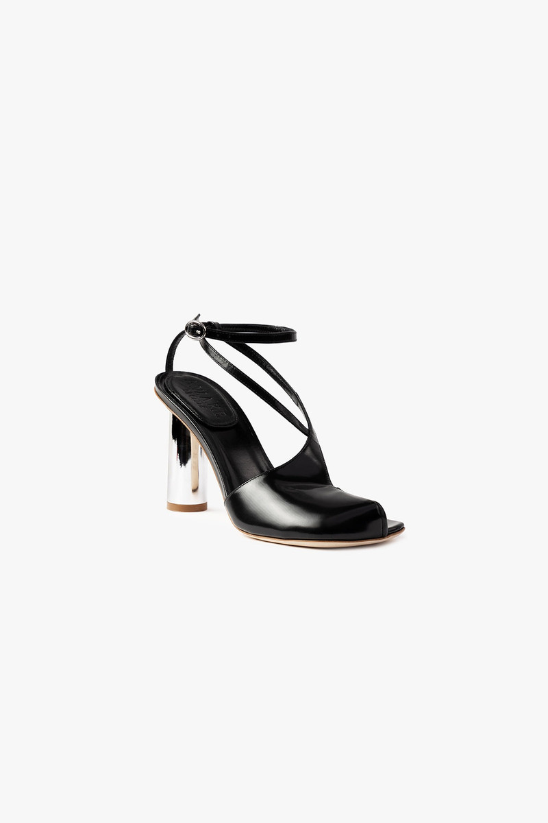 CHRISTINE SHOES BLACK SILVER GOLD 5