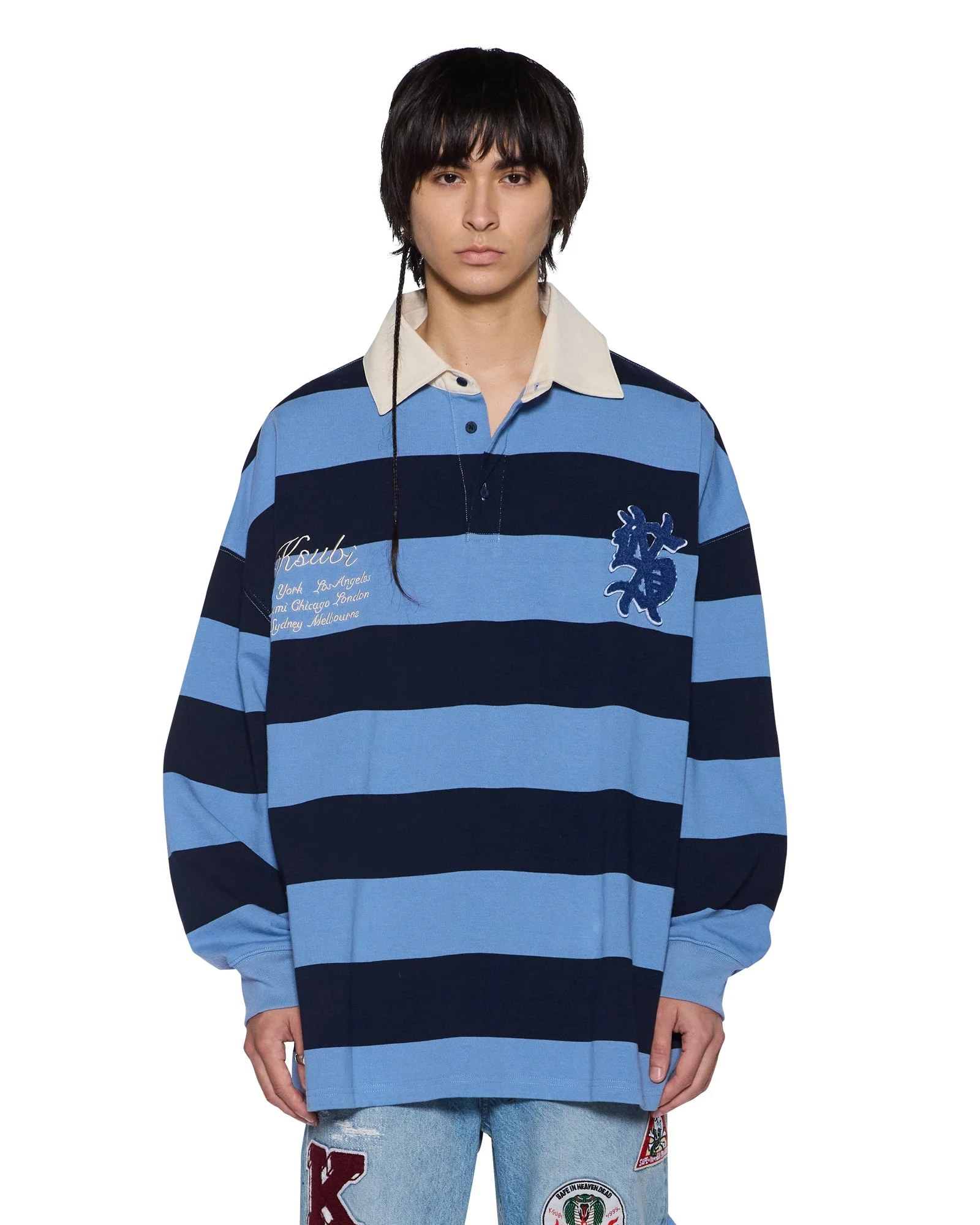 RUGGED RUGBY JERSEY FADED ICE - 1