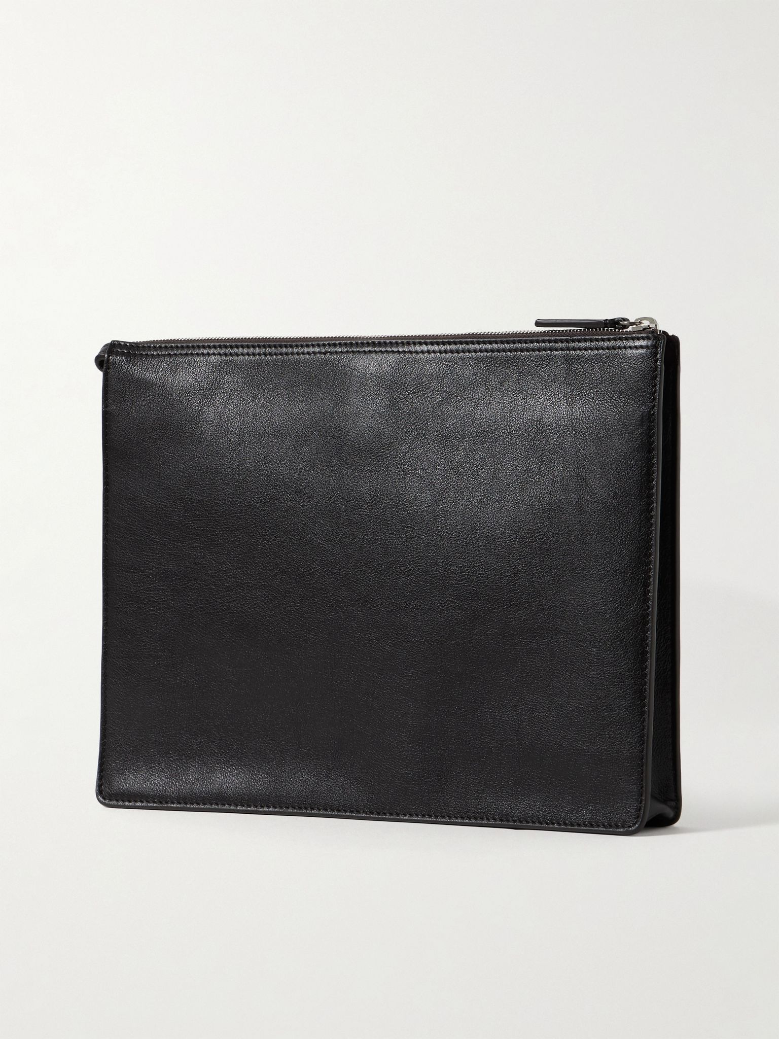 Full-Grain Leather Document Holder Black - 3
