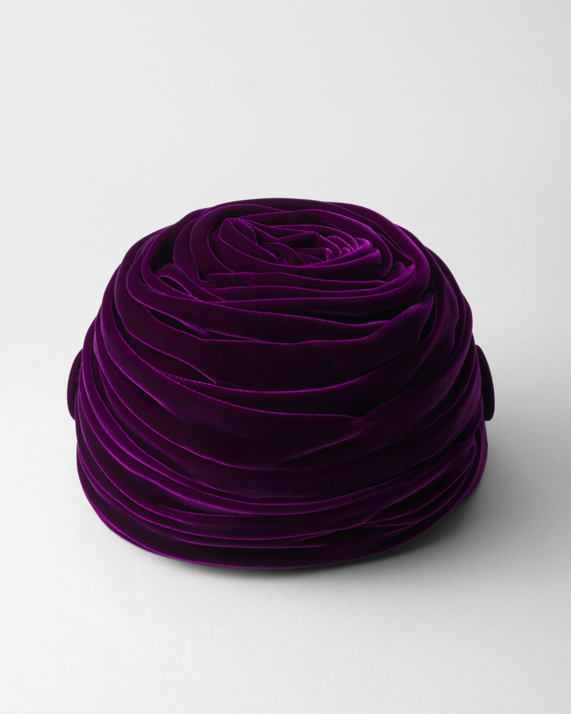 Prada Velvet hat outlook
