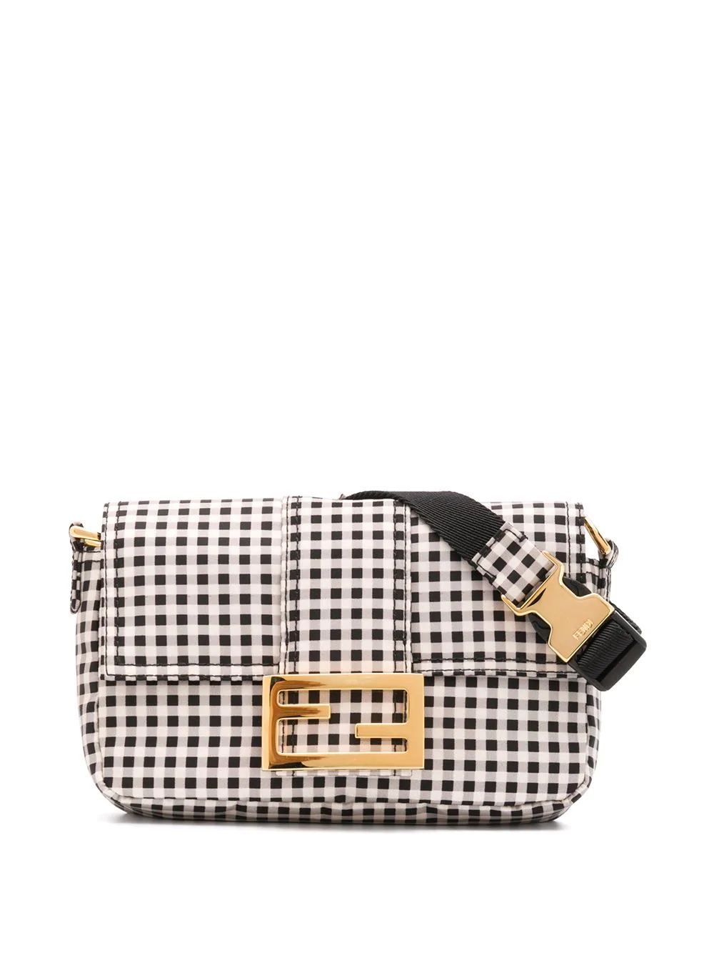 gingham Baguette crossbody bag - 6