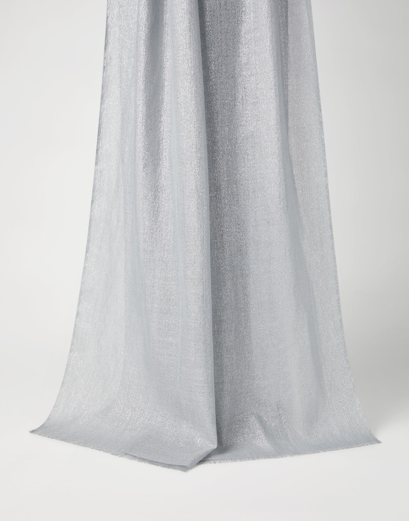 Cashmere and silk sparkling scarf 1