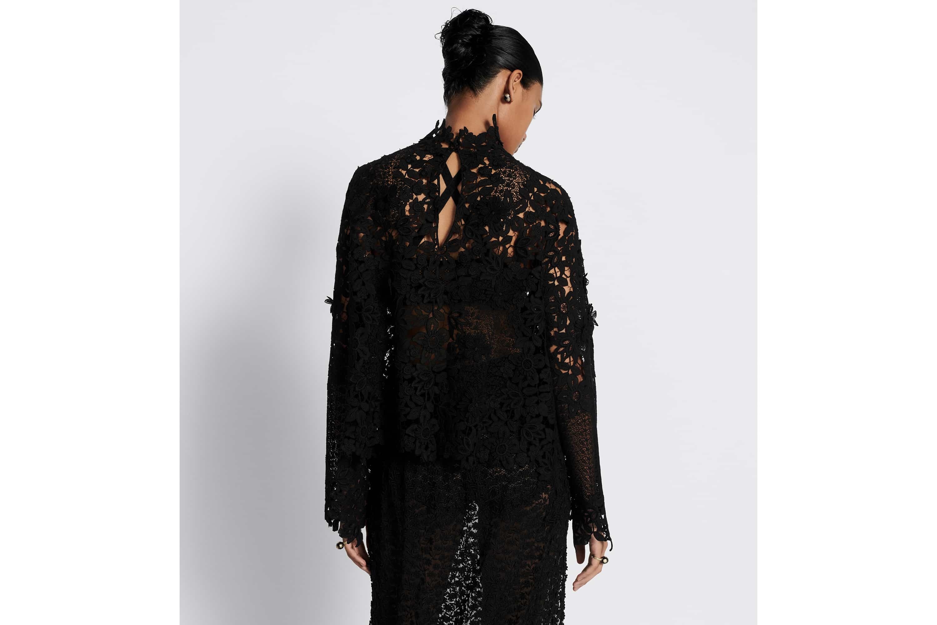 Blouse with Stand Collar - 5