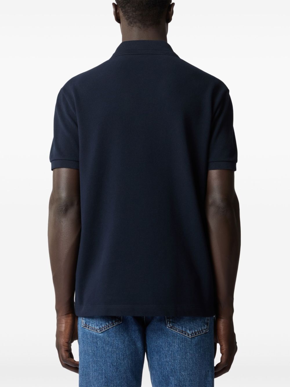 embroidered-logo polo shirt - 3