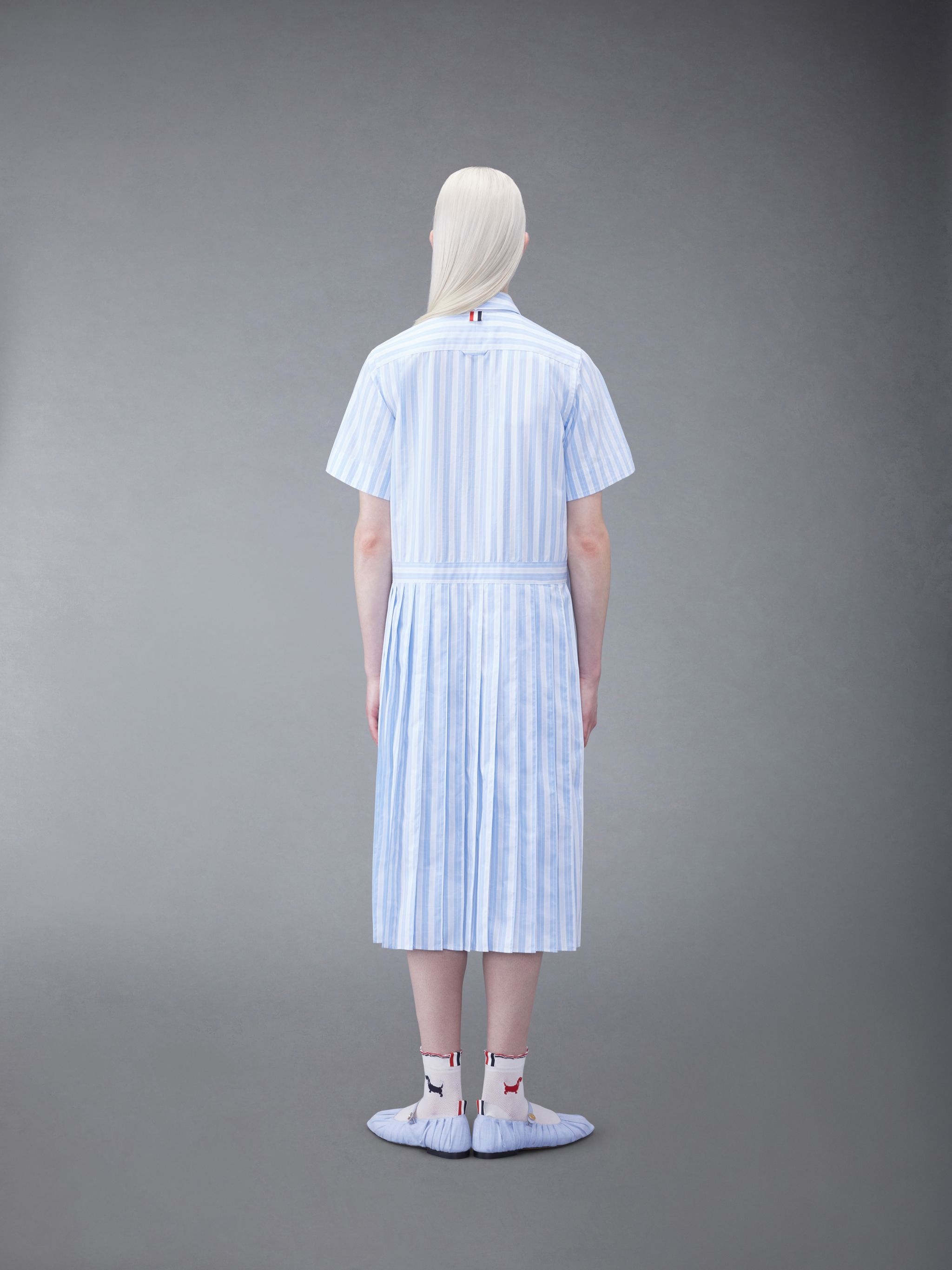 Bar Stripe Poplin Midi Shirtdress - 3