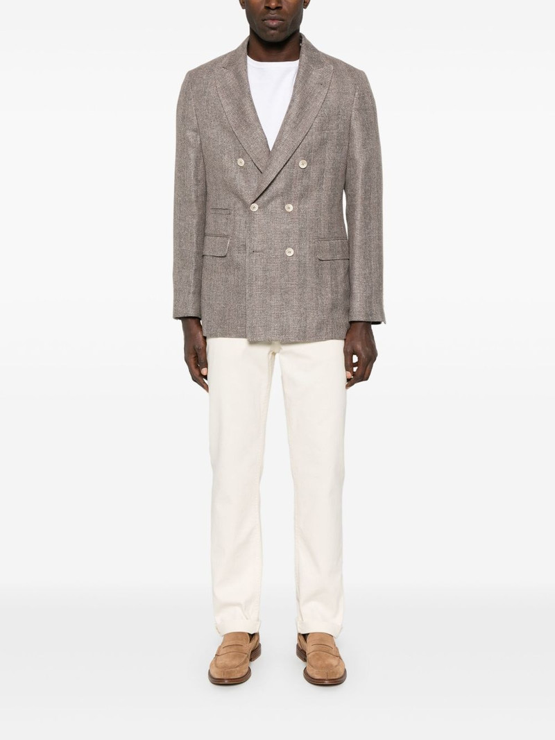 Brunello Cucinelli double-breasted blazer outlook
