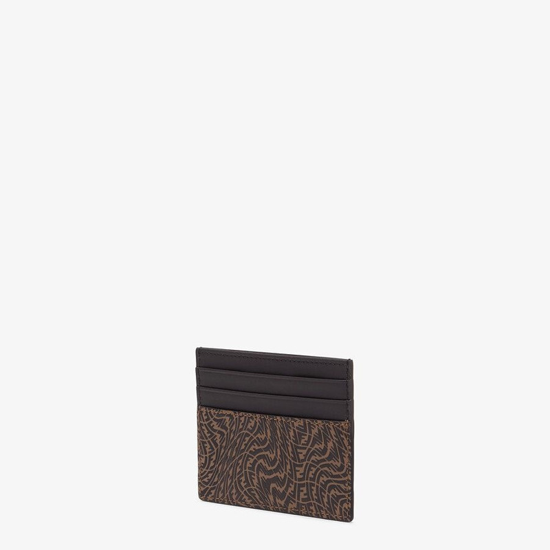 FENDI Brown leather cardholder outlook