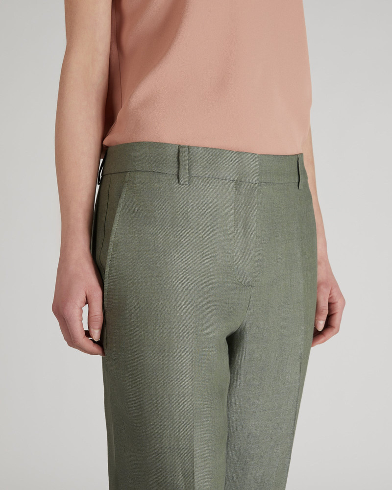 Regular fit linen trousers 4