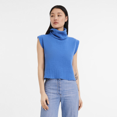 Longchamp Fall-Winter 2023 Collection Sleeveless sweater Cobalt - OTHER outlook