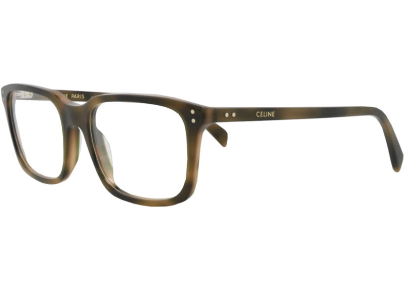 CELINE Celine Square-Frame Metal Optical Frames Havana Havana Transparent (CL50081I-56-055) outlook