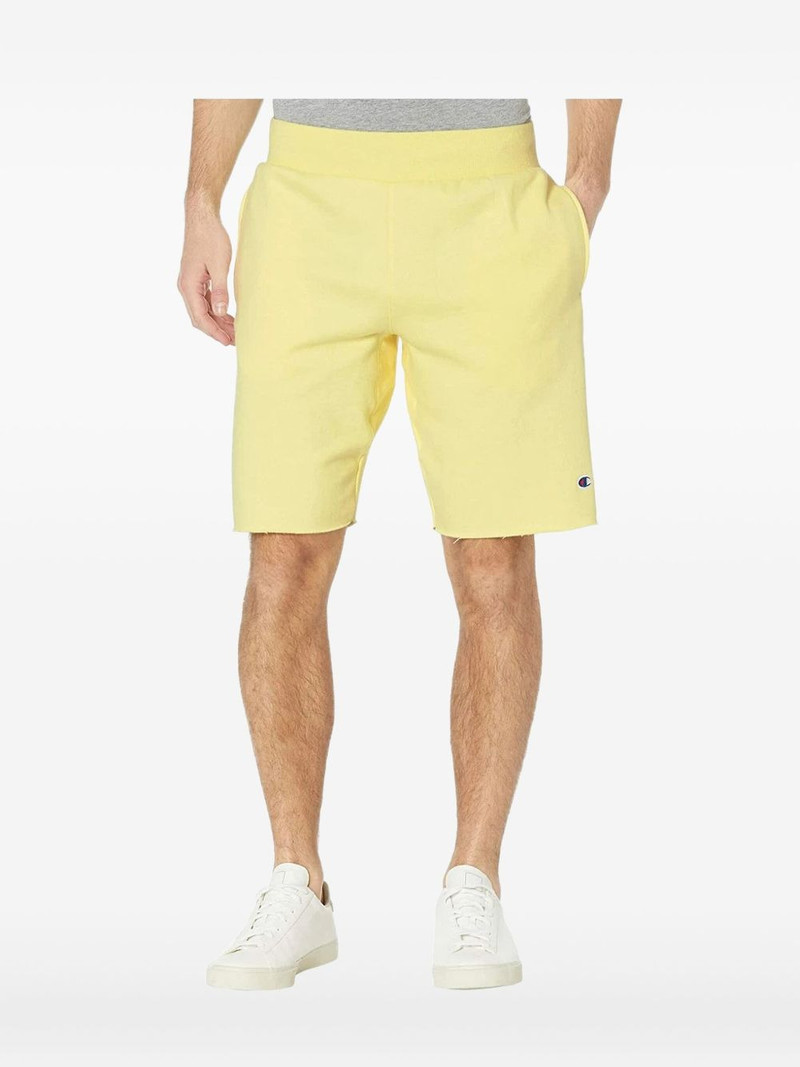 reverse weave cut-off shorts 1