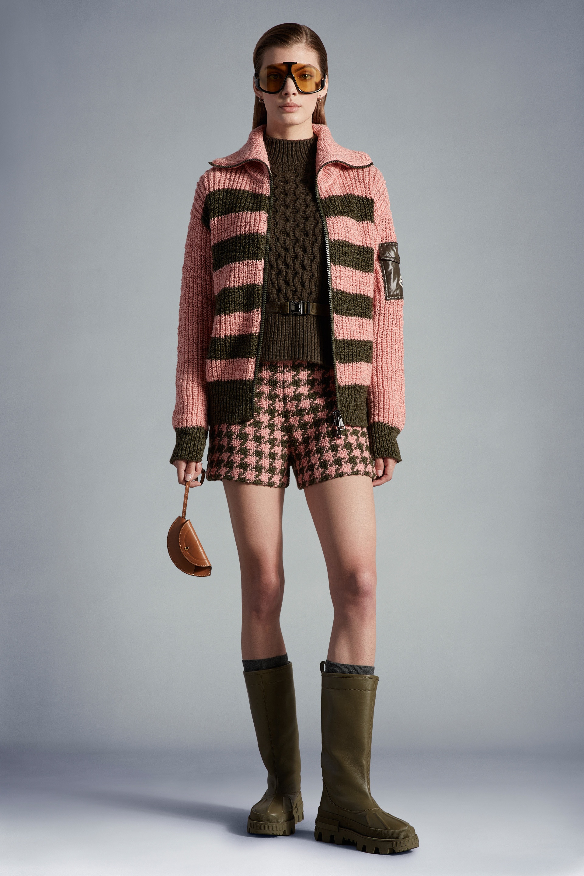 Houndstooth Tweed Shorts - 2