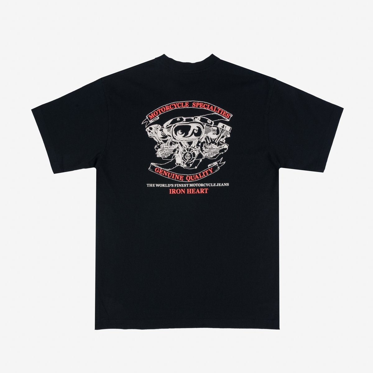 IHPT-2302-BLK 7.5oz Printed Loopwheel Crew Neck T-Shirt - Black - 6