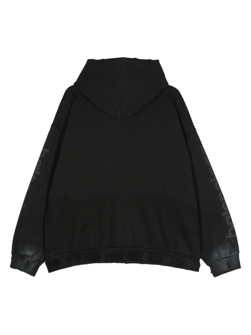 BALENCIAGA 3B Stencil cotton hoodie outlook
