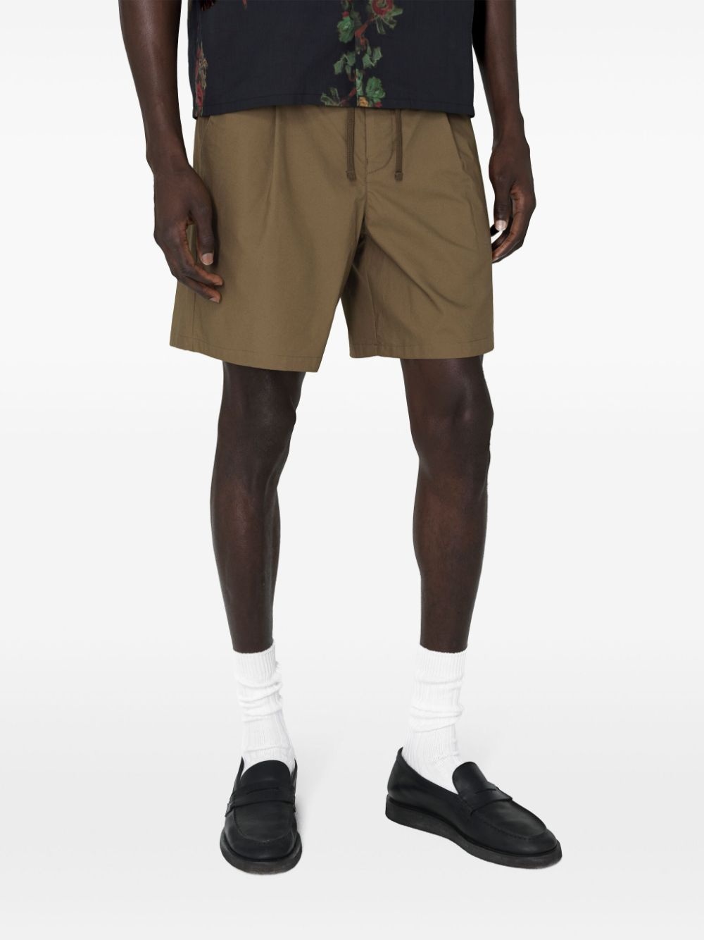 Studio cotton Bermuda shorts - 5