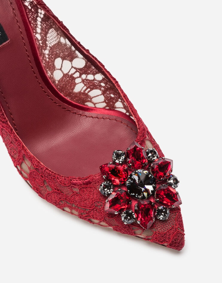 Pump in Taormina lace with crystals - 2