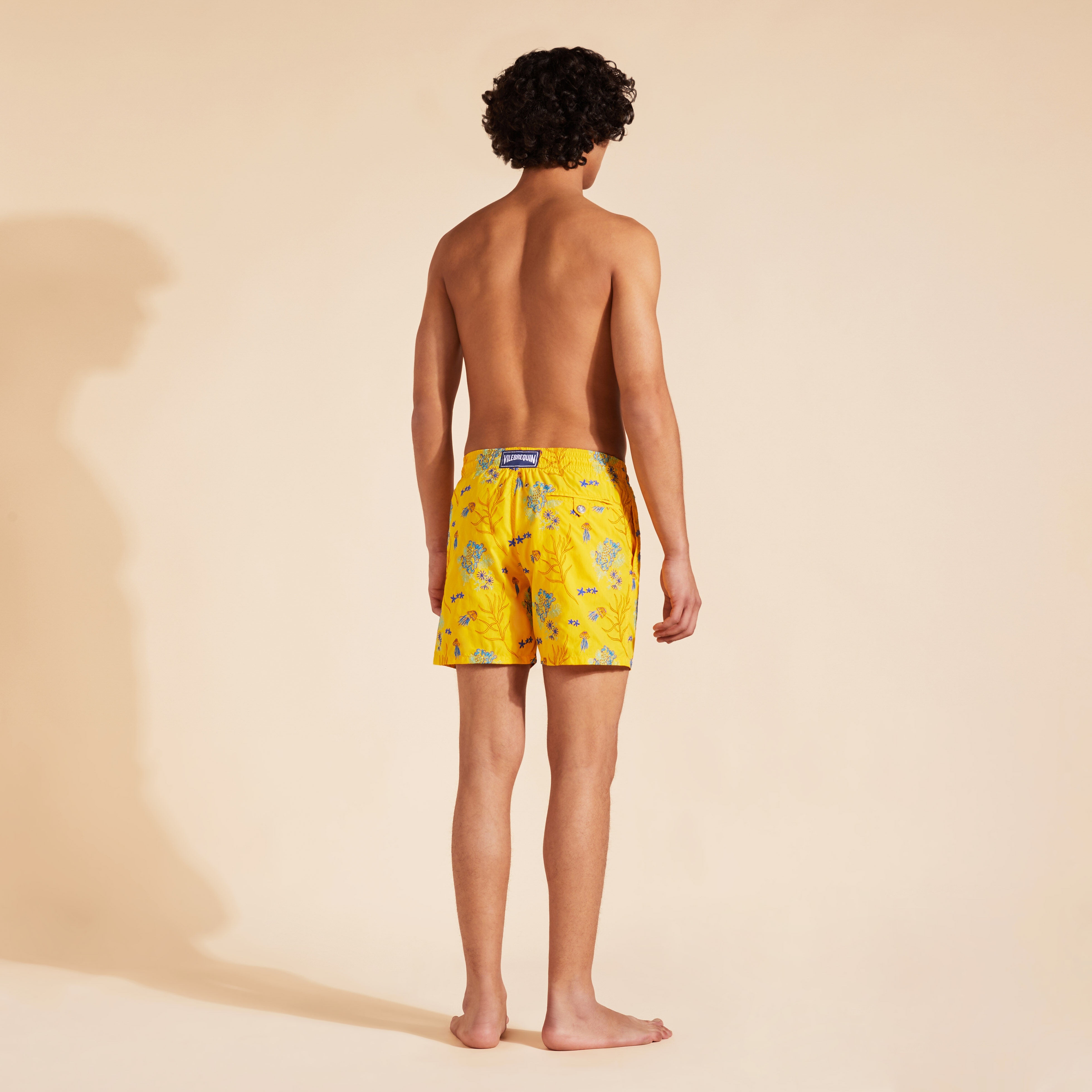 Men Swim Trunks Embroidered Medusa Flowers - Limited Edition - 2