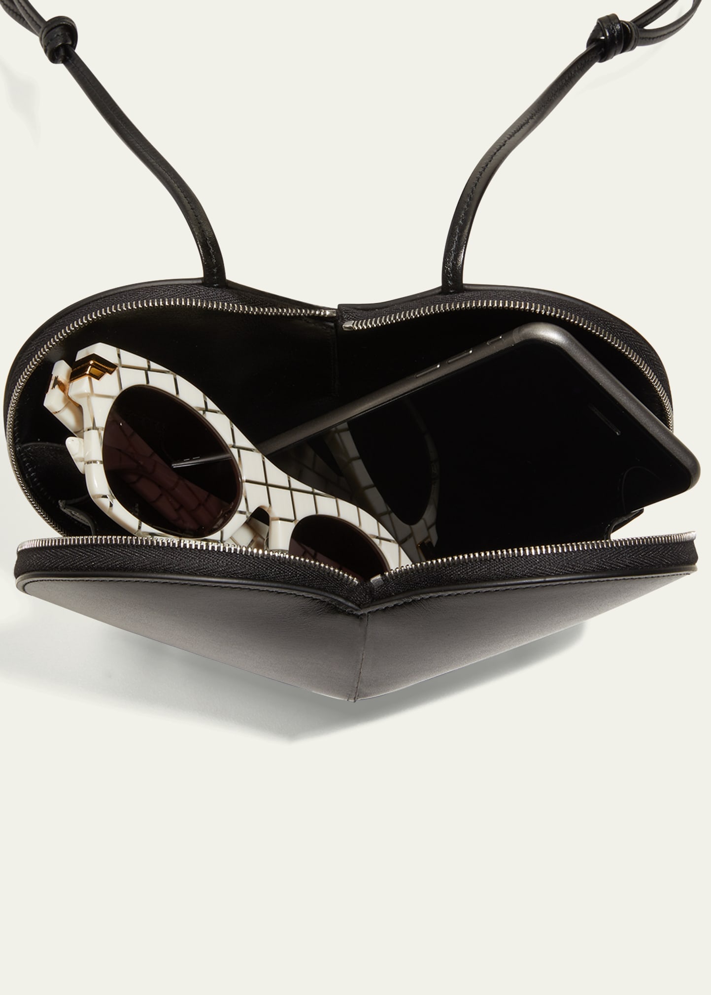 Le Coeur Crossbody Bag in Lux Leather - 6
