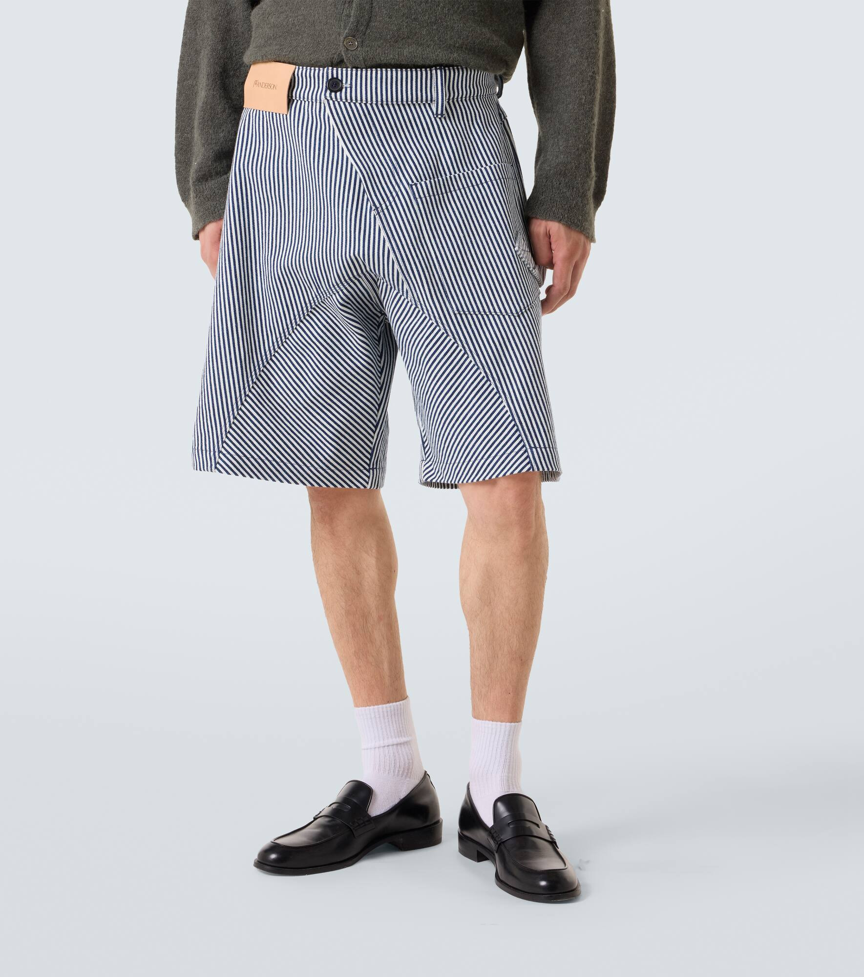 Striped cotton shorts - 3