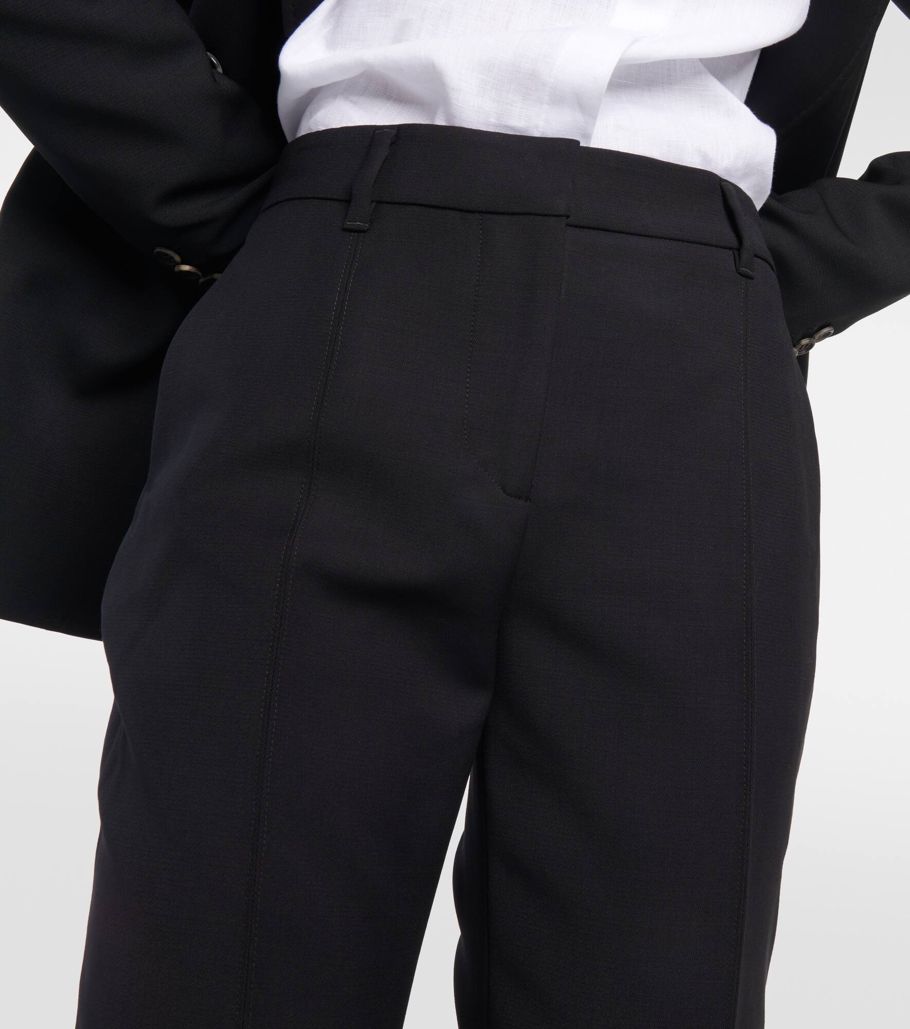 Francisco high-rise straight wool pants - 4