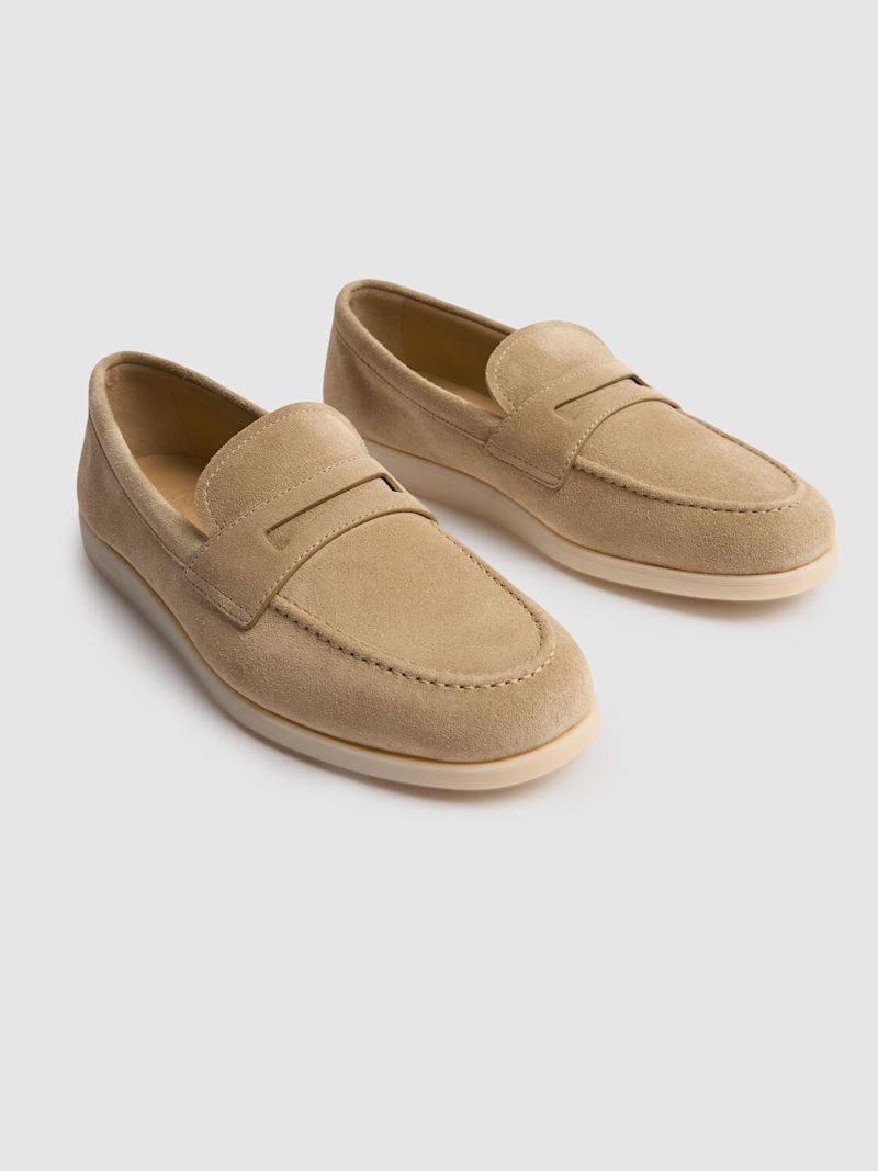 Saddle suede loafers - 2