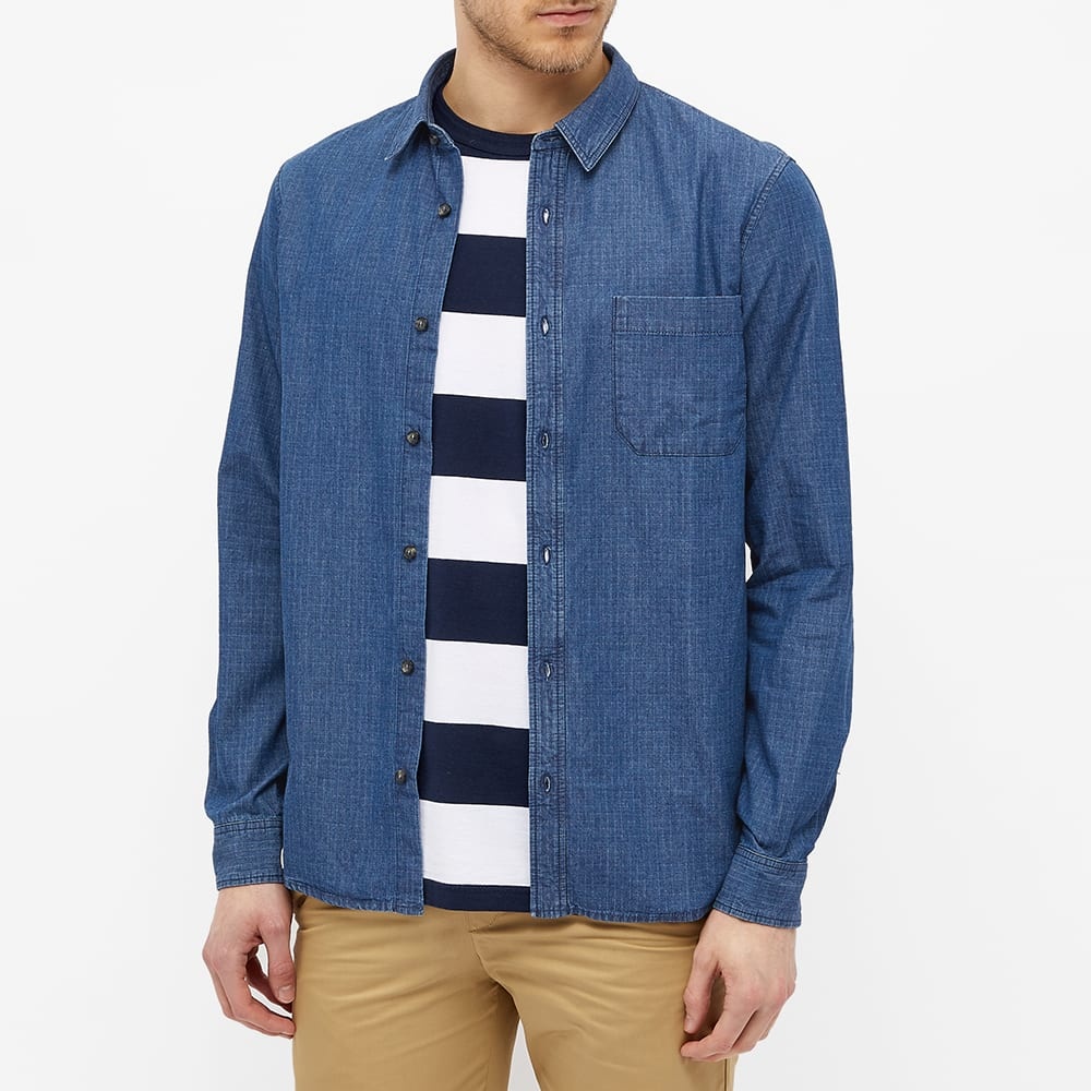 A.P.C. Georges Denim Check Overshirt - 4