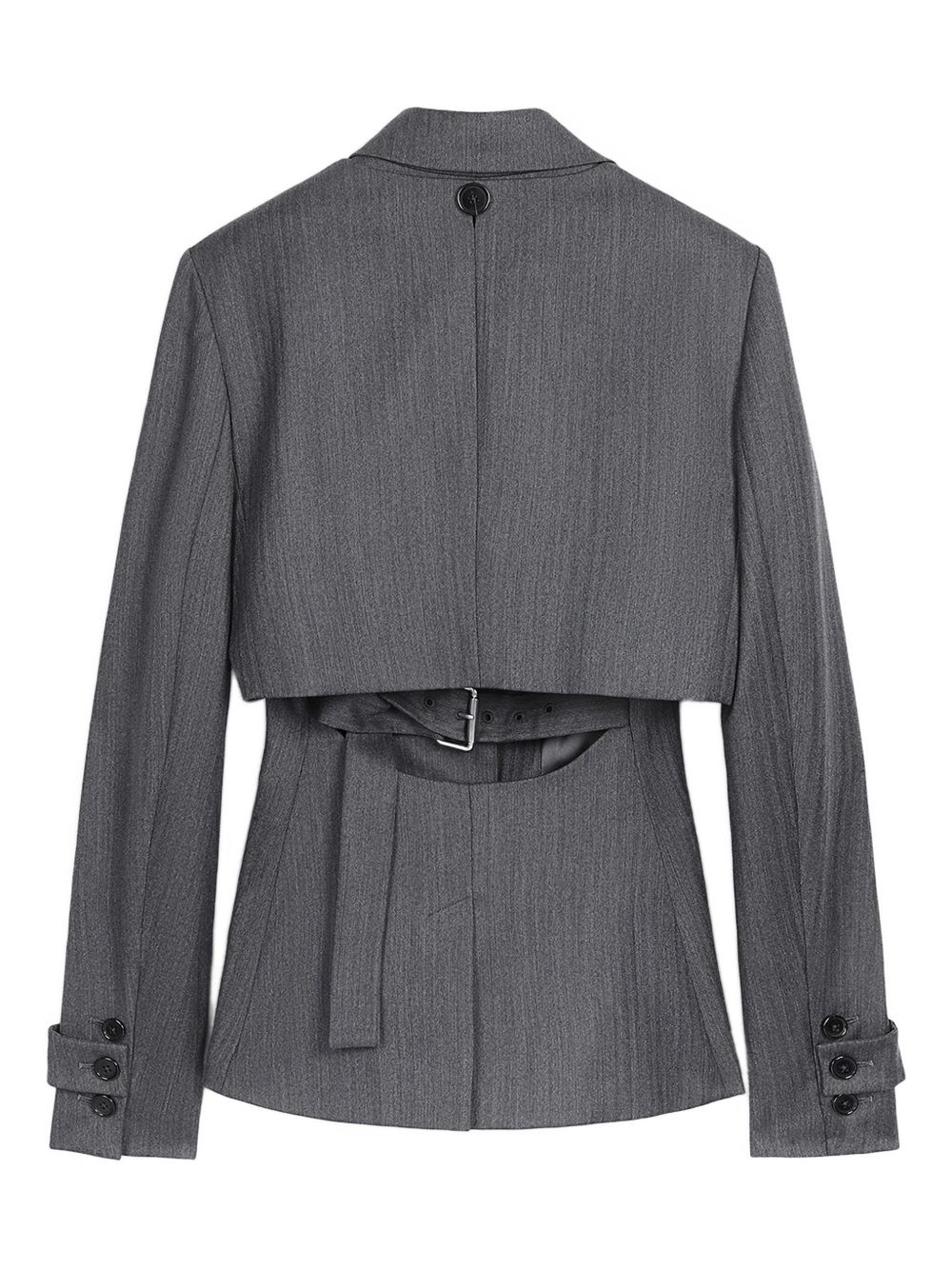 cropped tailored blazer - 6