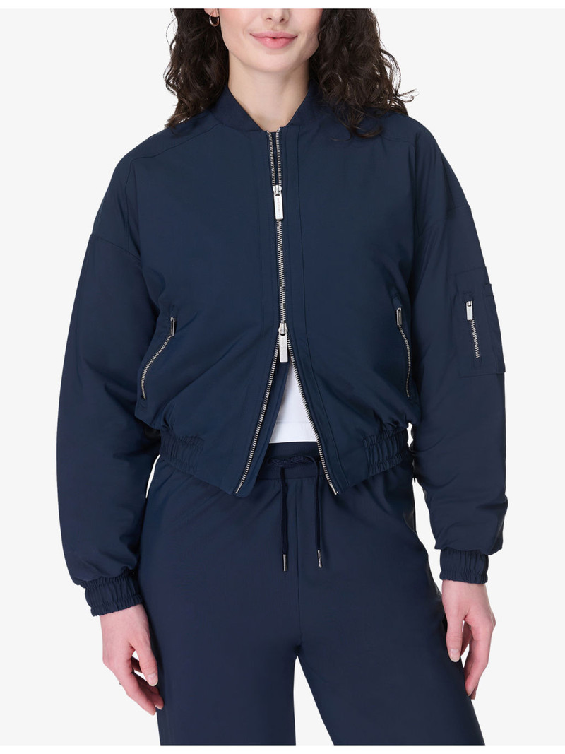 Explorer Zip-Up Stretch-Woven Bomber Jacket 4