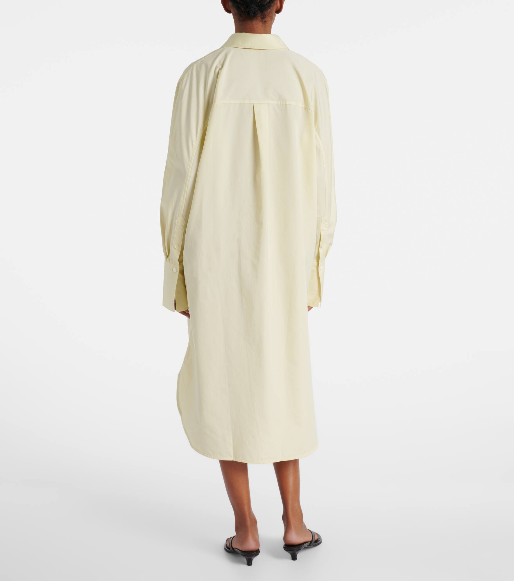 Cotton poplin shirt dress - 3