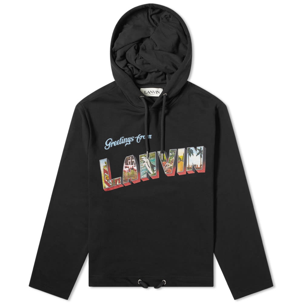 Lanvin Postcard Print Popover Hoody - 1