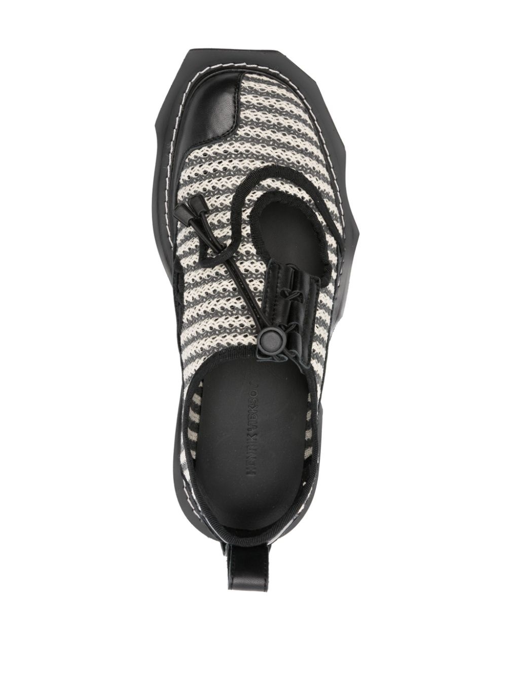 40mm Riviera striped interwoven sandals - 4