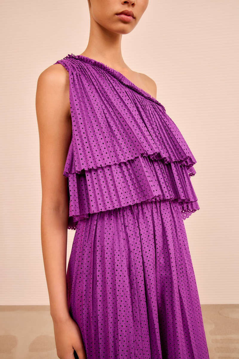 ULLA JOHNSON Agneta One Shoulder Dress outlook