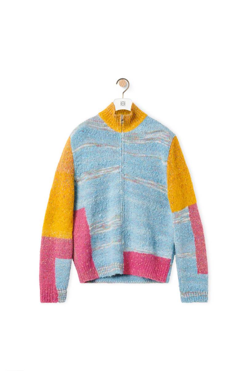 Zipped cardigan in wool 1