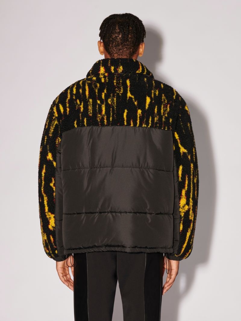 TEDDY JACQUARD PADDED JACKET - 4