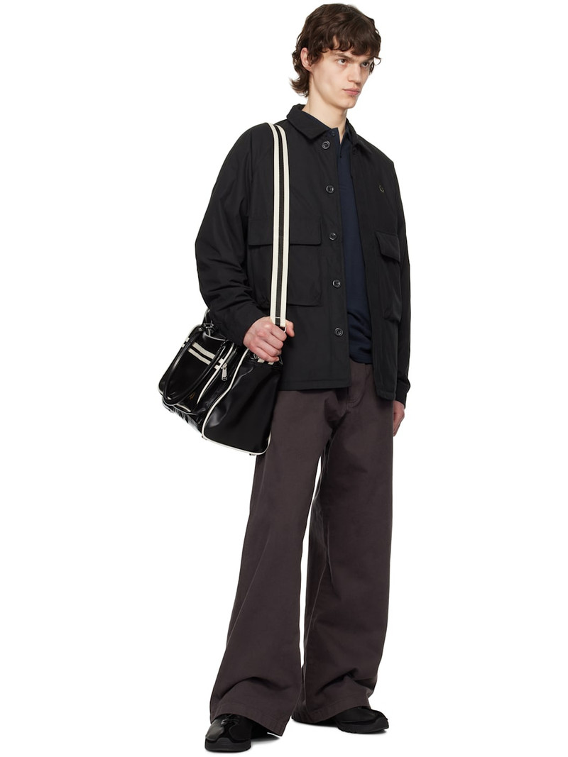 Fred Perry Black Padded Raglan Jacket outlook