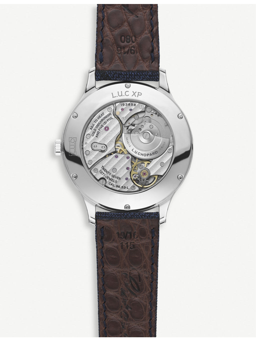 168592-3002 L.U.C XPS stainless steel and leather watch - 2