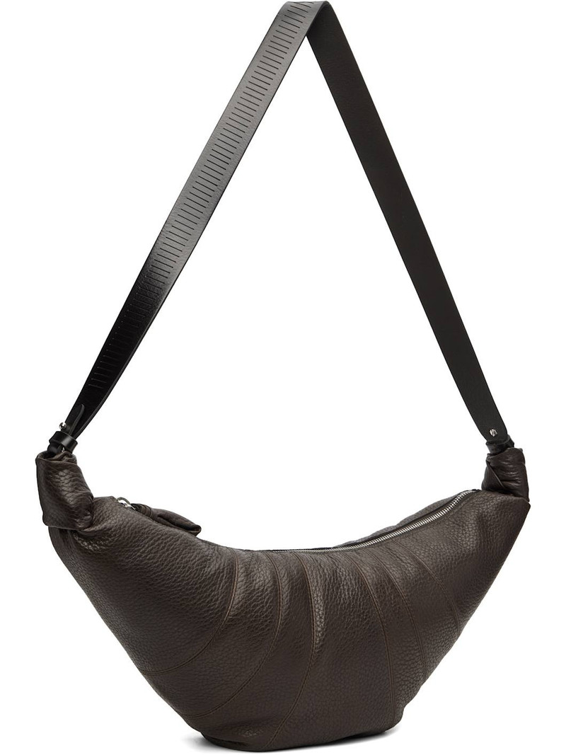 Lemaire Brown Rail Belt Medium Croissant Bag outlook