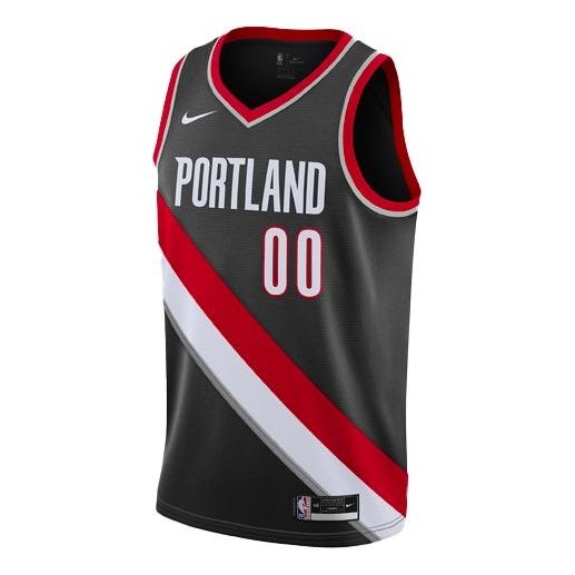 Men's Nike NBASports Basketball Jersey/Vest SW Fan Edition 20 Season Blazers Anthony 0 No. 0 Black C - 1