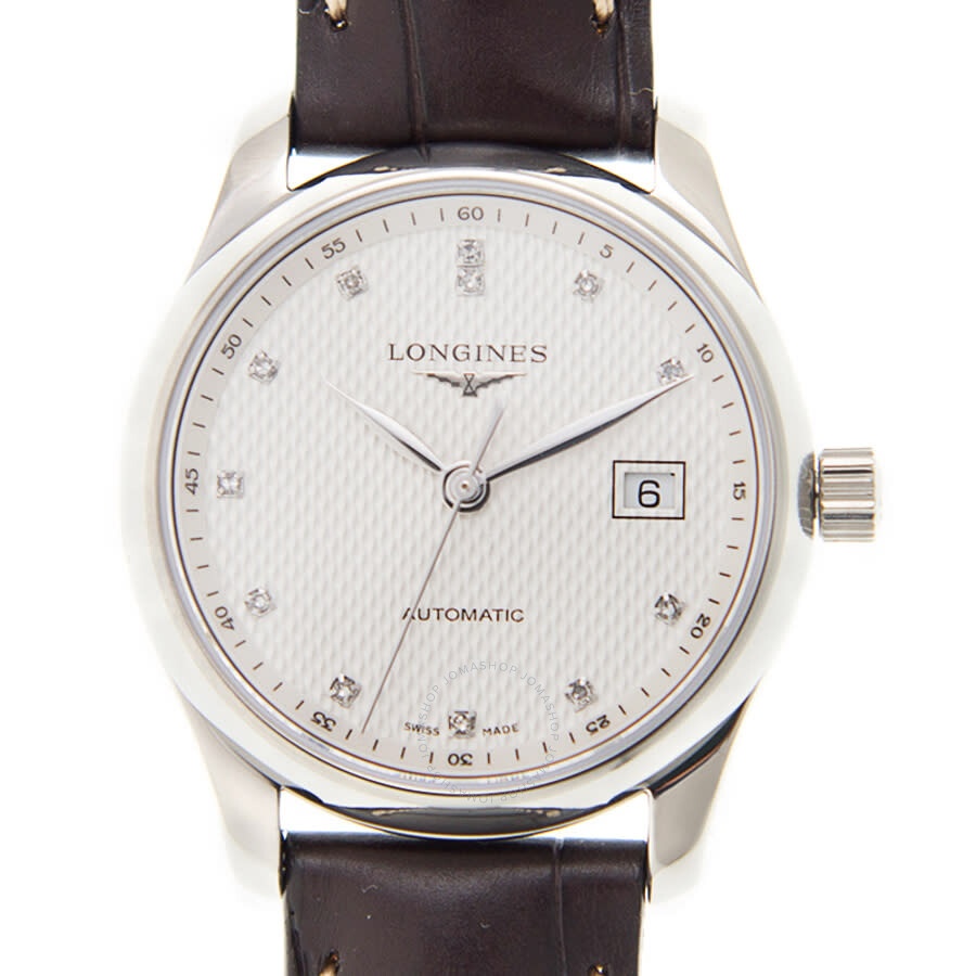 Longines Master Collection Automatic Diamond Silver Dial Ladies Watch L2.257.4.77.3 - 2