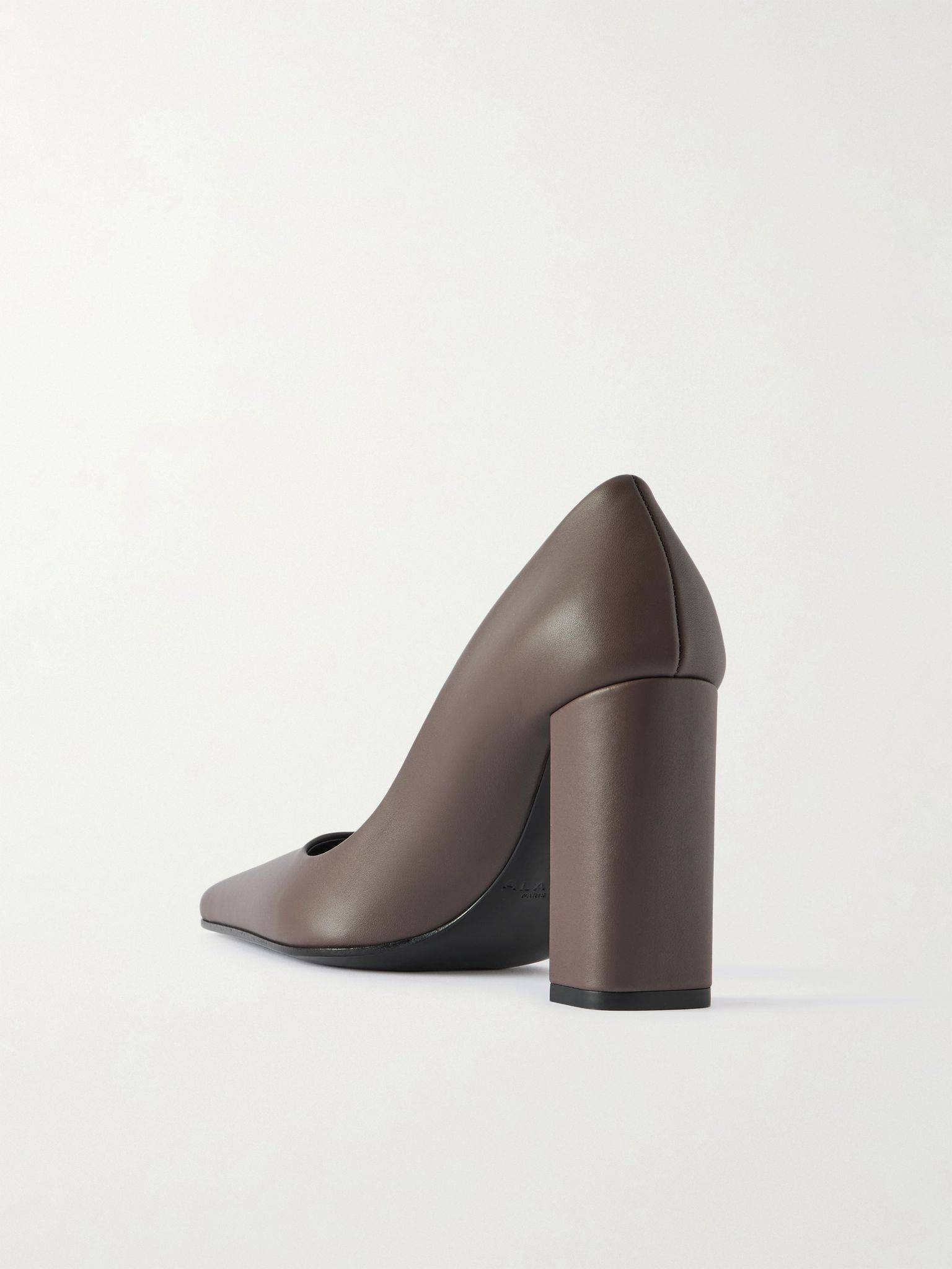 110 leather pumps Gray - 3