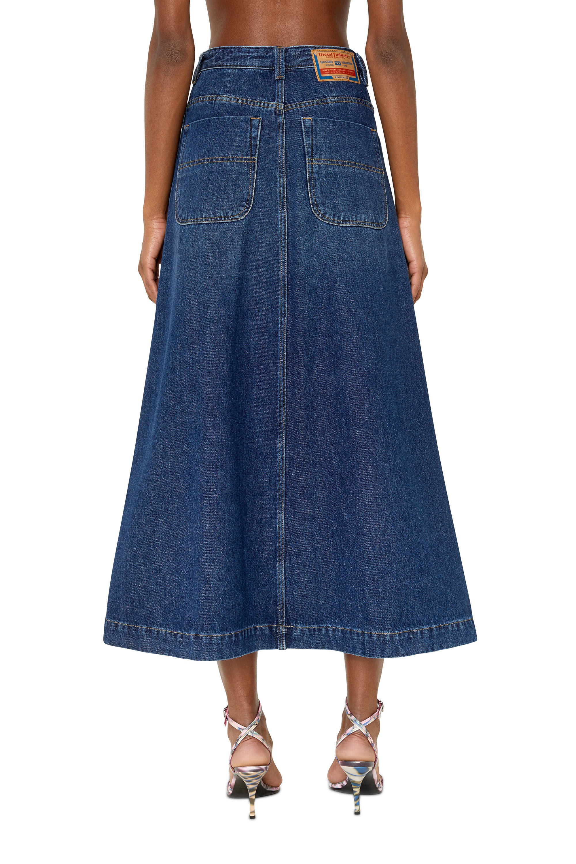 DE-ALBUS-L A-LINE LONG SKIRT - 4