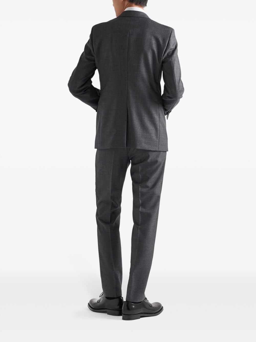 single-breasted wool suit - 4