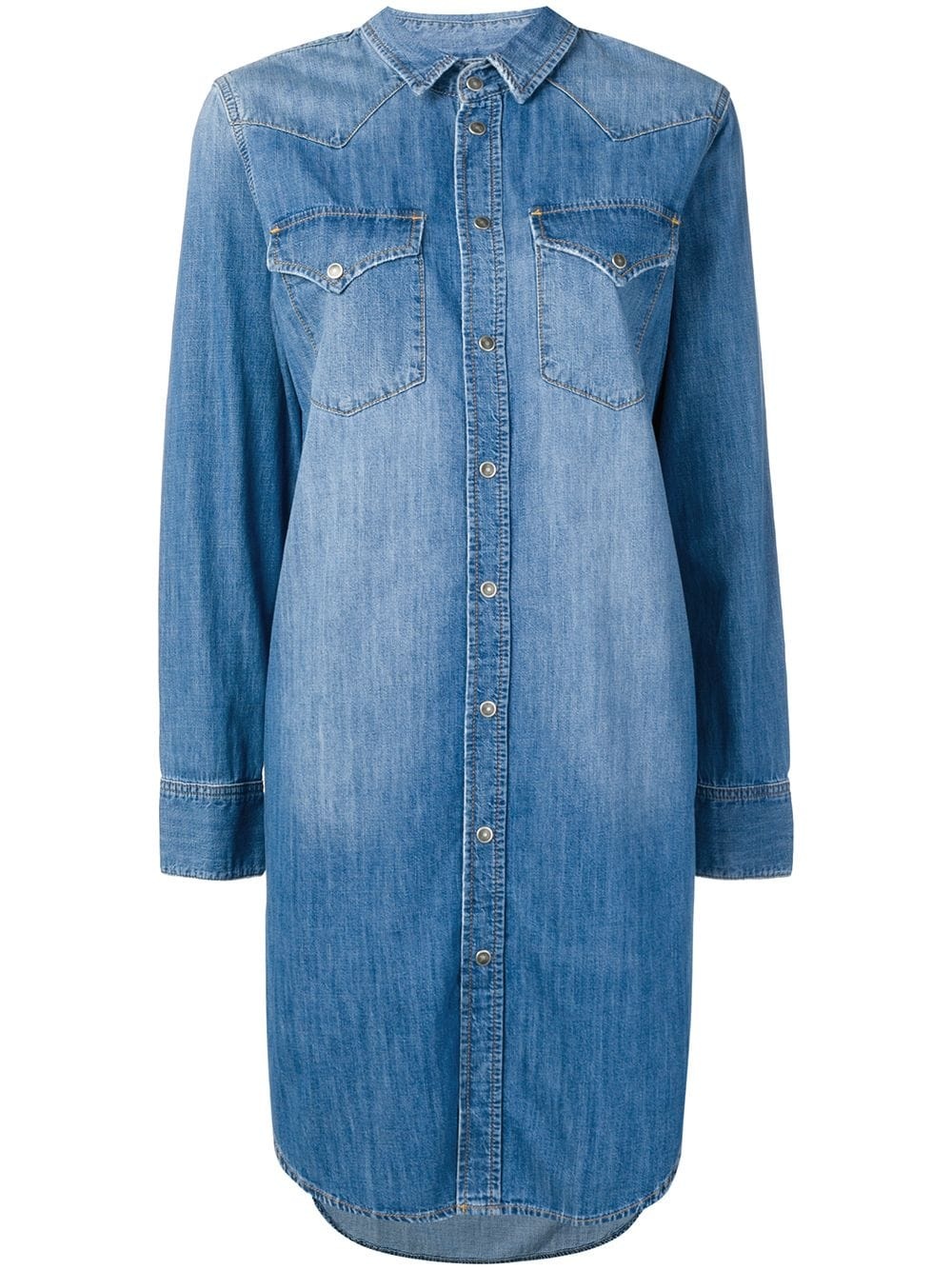 denim shirt dress - 1