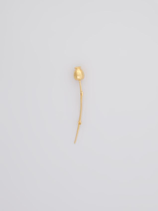 BRASS FLORA BROOCH - 3